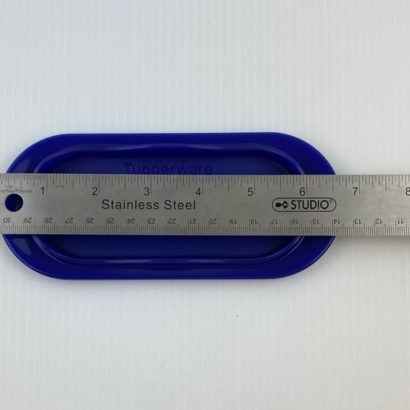 Tupperware Butter Dish Ocean Blue - Picture 7 of 11